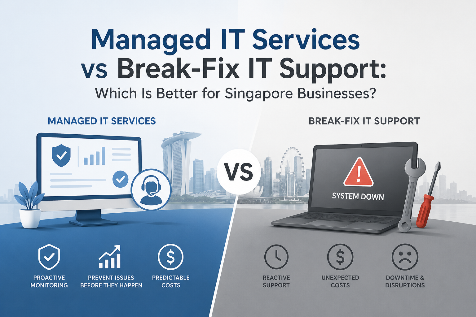 Managed IT Services vs Break-Fix IT Support. Which Is Better for Singapore Businesses?